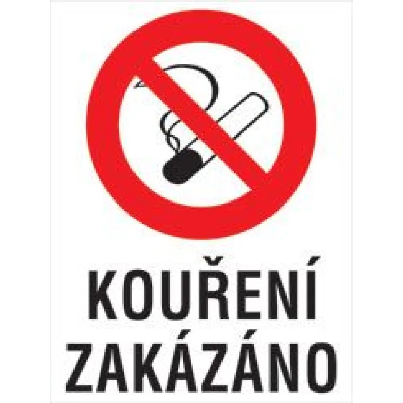 Plechová cedule, Zákaz kouření II.