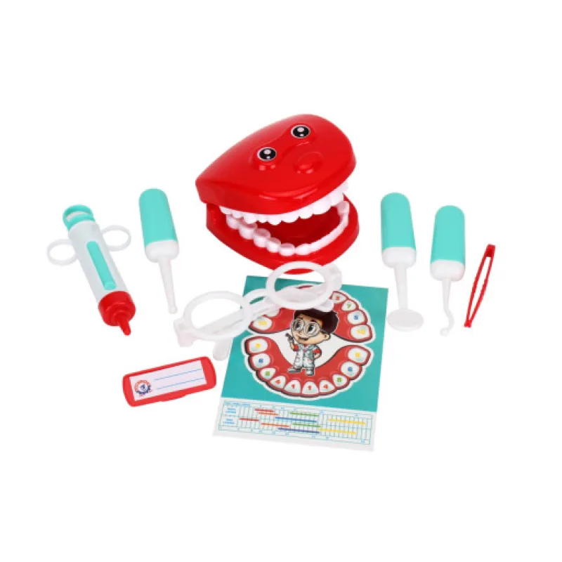 Sada zubař plast 9ks v sáčku 16x25cm