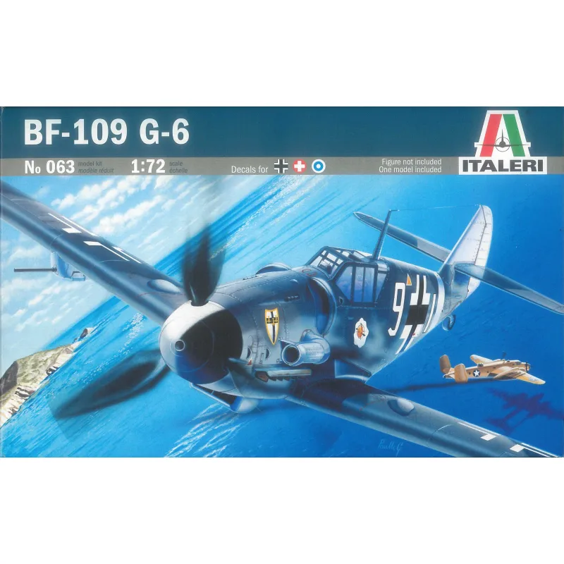 Italeri Model Kit lietadlo 0063 - BF-109 G-6 (1:72)
