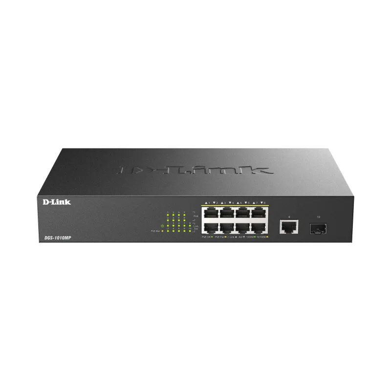 D-Link DGS-1010MP/E 10x 1000 Desktop PoE+ Switch DGS-1010MP/E