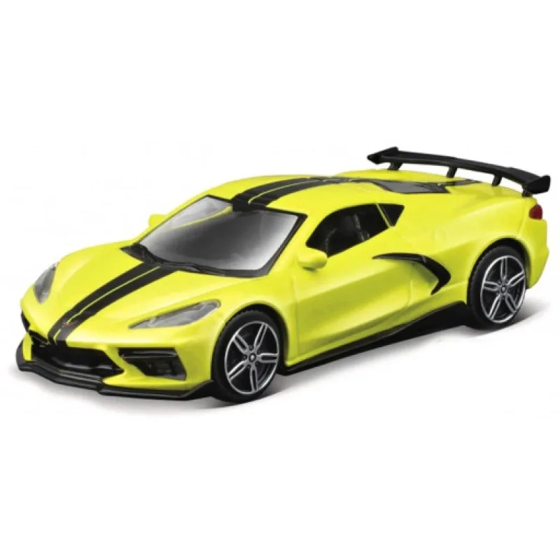 Bburago Street Fire Collezione Chevrolet 2020 Corvette, žlutá 1:43