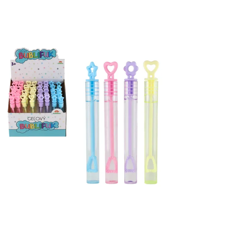 Teddies Bublifuk mini 5 ml gélový 10,5cm 4 druhy 48ks v boxe
