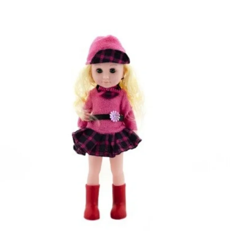 Mrkací plastová panenka s příslušenstvím, 33cm