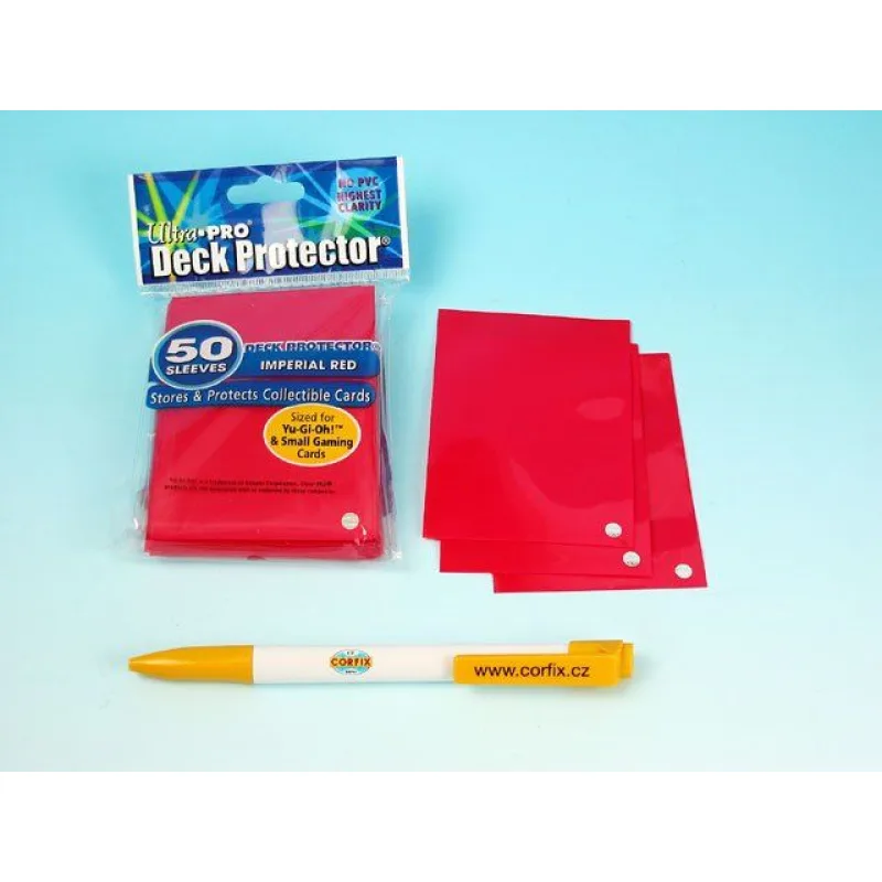 Obaly na hracie karty (YU-Gi-OH!) - červená (SOLID IMPERIAL RED SMALL)