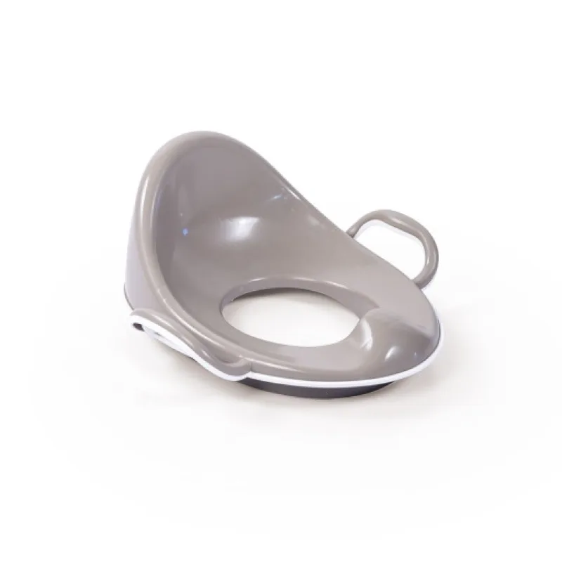 Dolu Protiskluzové sedátko na WC, s vysokým opěradlem, šedá, 17x38x34 cm