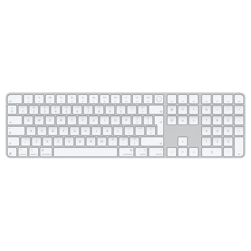 Apple Magic Keyboard Numeric Touch ID/Bezdrátová Bluetooth/IE layout/Bílá MXK73Z/A