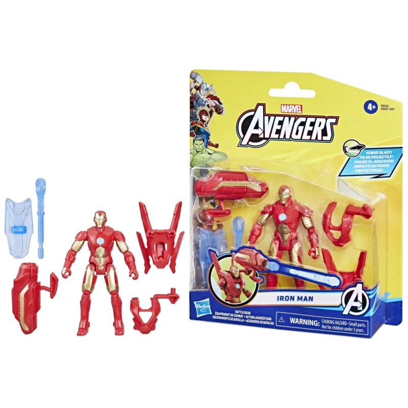 Hasbro AVENGERS BATTLE GEAR IRON MAN FIGÚRKA