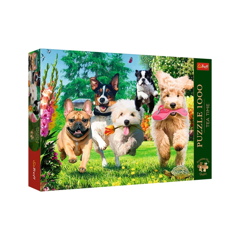 Trefl Puzzle Premium Plus - Čajový čas: Prichádzajú problémy! 1000 dielikov 68,3x48cm v krabici 40x27x6cm