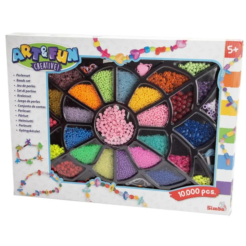 Simba A&F Darčeková sada korálok, 10000 ks, vrátane. príslušenstvo