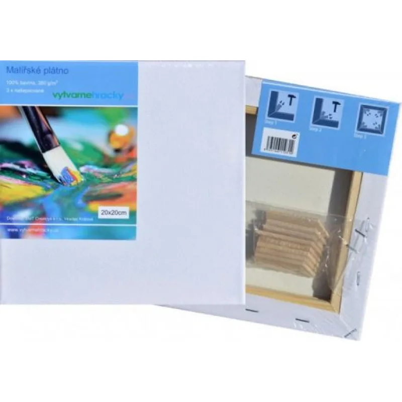 Malířské plátno 20x20 cm, 380 g/m2