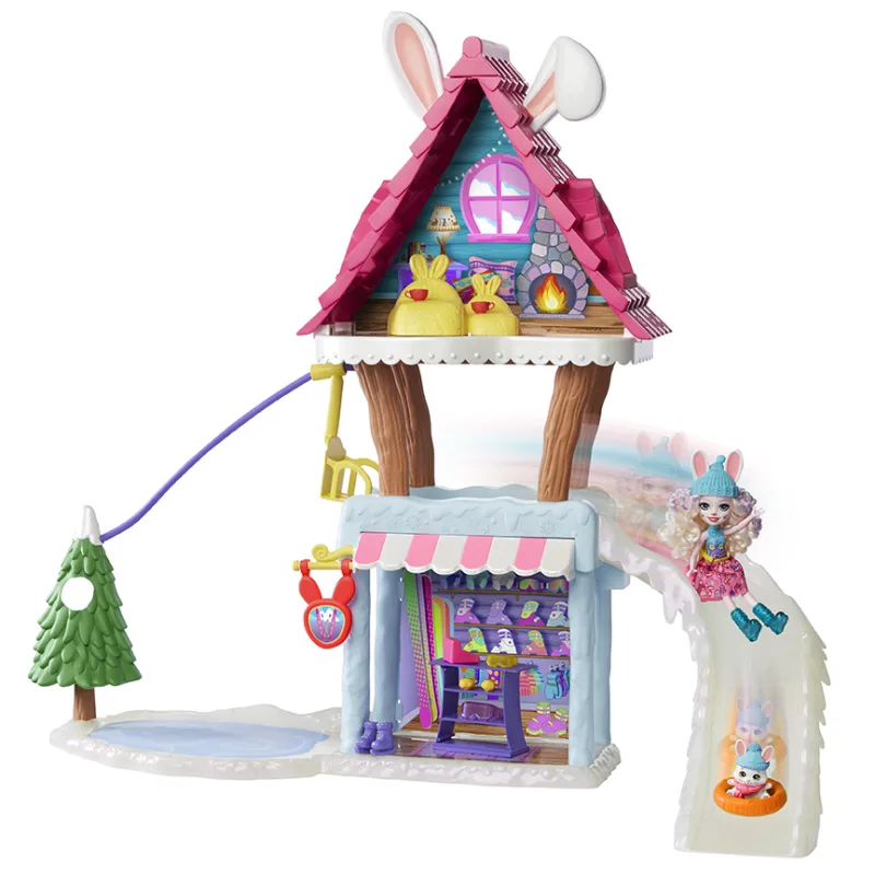 Mattel ENCHANTIMALS MOUNTAIN HUT GAME SET