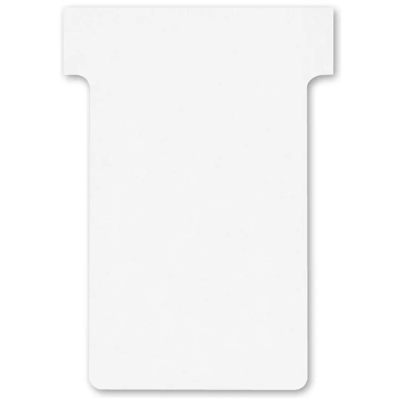 Nobo plánovací T-karty velikost 2, bílé, balení 100 ks 2002002