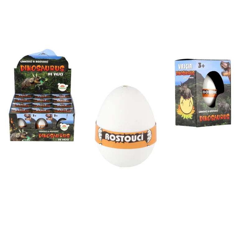 Teddies Vajcia liahnuce a rastúce dinosaurus 6cm v krabičke 7,5x10,5x5