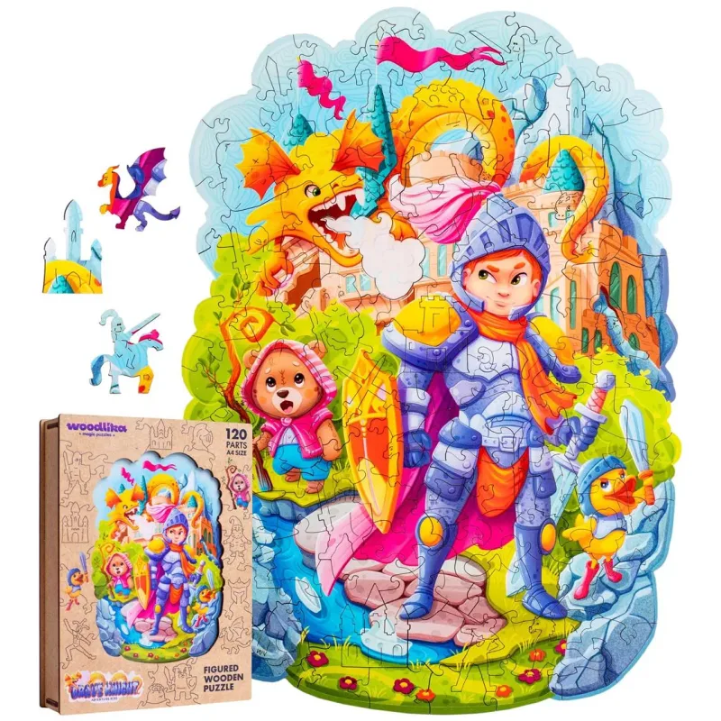 Puzzler Puzzle WOODEN COLOUR PUZZLES - Statočný rytier