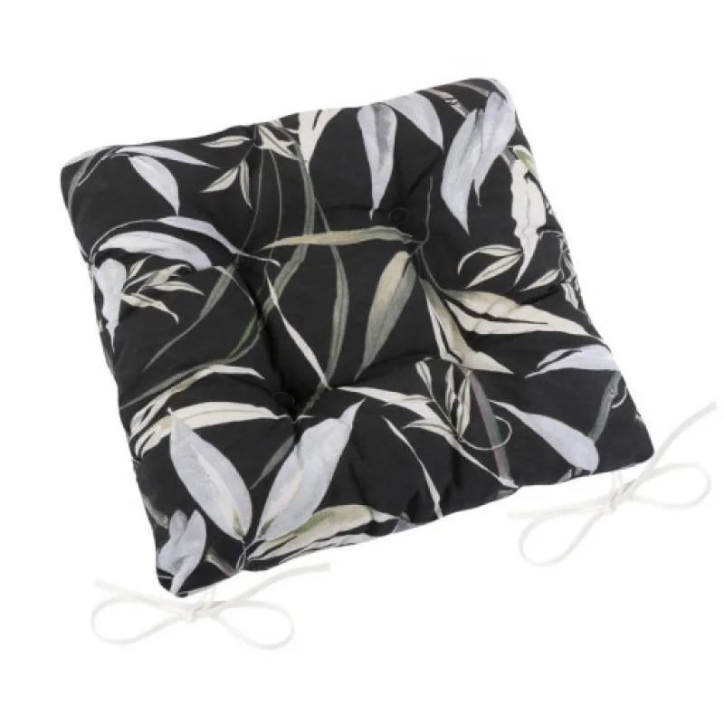 Bellatex Sedák EMA prošívaný, Bambus černý, 40x40 cm