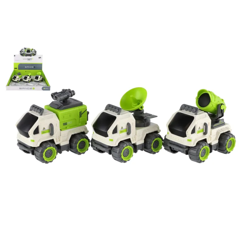 Teddies Auto vesmírne plast 7x10cm na zotrvačník 3 druhy