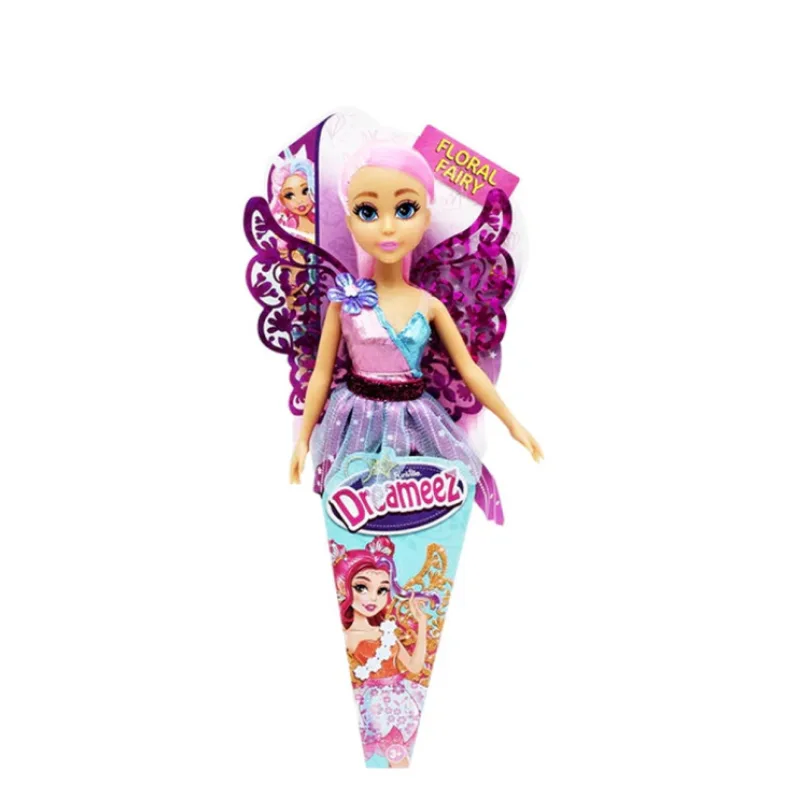 FUNVILLE Dreameez víla, panenka v kornoutu, růžová, 29cm