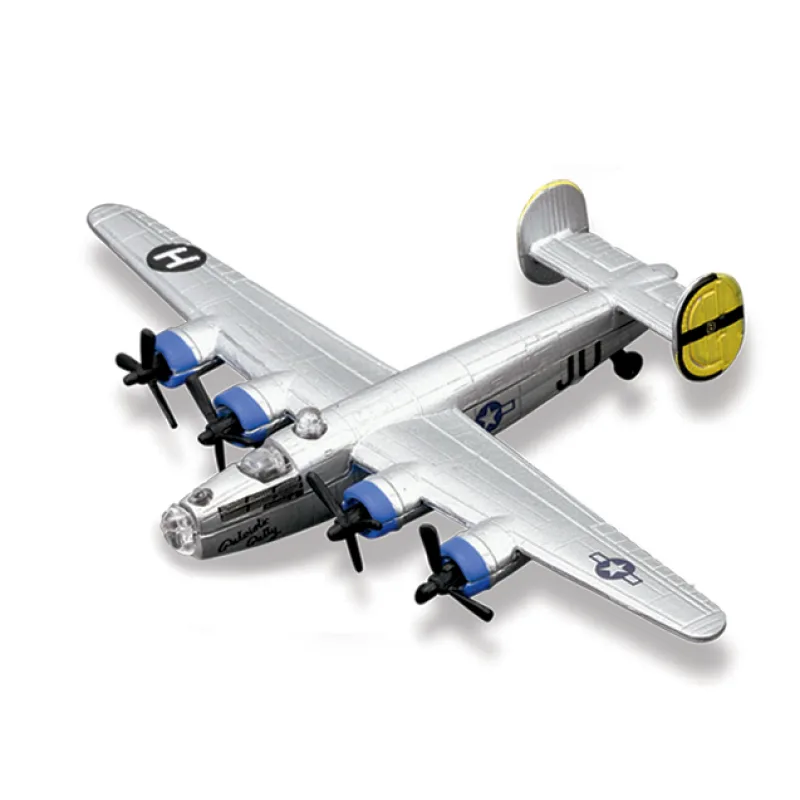 Maisto - Fresh Metal Tailwinds - lietadlá, B-24 Liberator, strieborné, blister