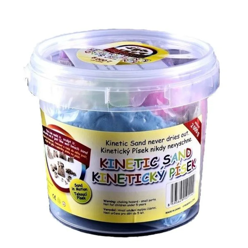 Kinetický písek mega set 2000 g - plastový box