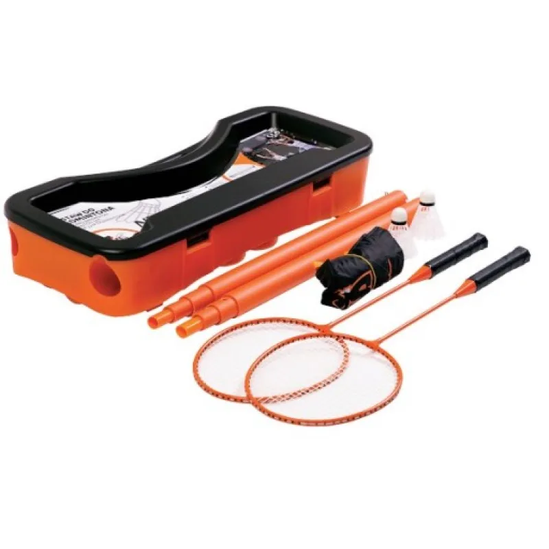 Nils ZBS Badmintonová skládací síť, 2 rakety