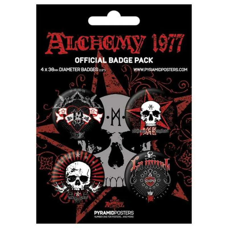 set 4ks odznaky LA MORT