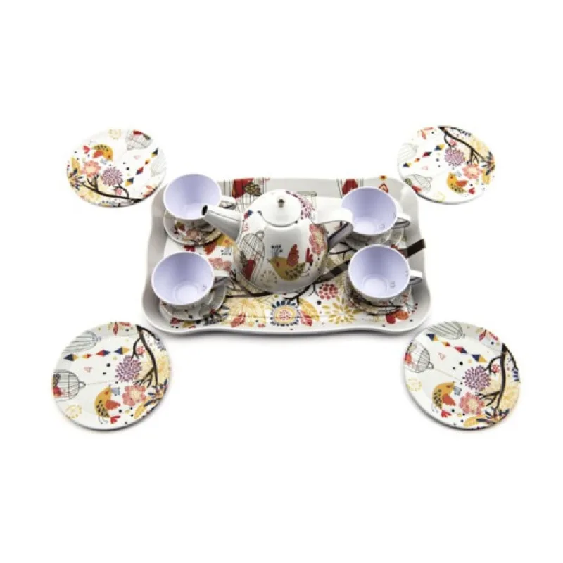 Dětská čajová sada, 15ks plech, 32x21x10 cm