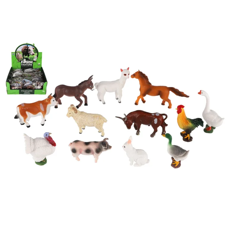 Teddies Zvieratko domáca farma plast 5-10cm mix druhov