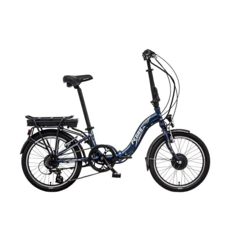 Liberty e-Pegas Nexus 7spd Skládací elektrokolo 36V, přední motor, modré, Akumulátor Akumulátor Compact 36V 17,5 Ah