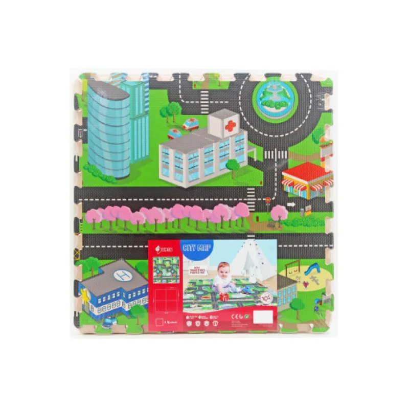 Wiky Měkké bloky na podlahu město 118x118 cm