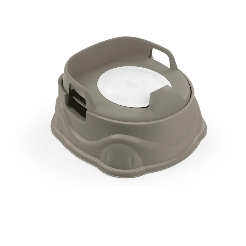 Dolu 3v1 nočník, sedátko na WC, stolička, šedá, 20x34, 5x37 cm