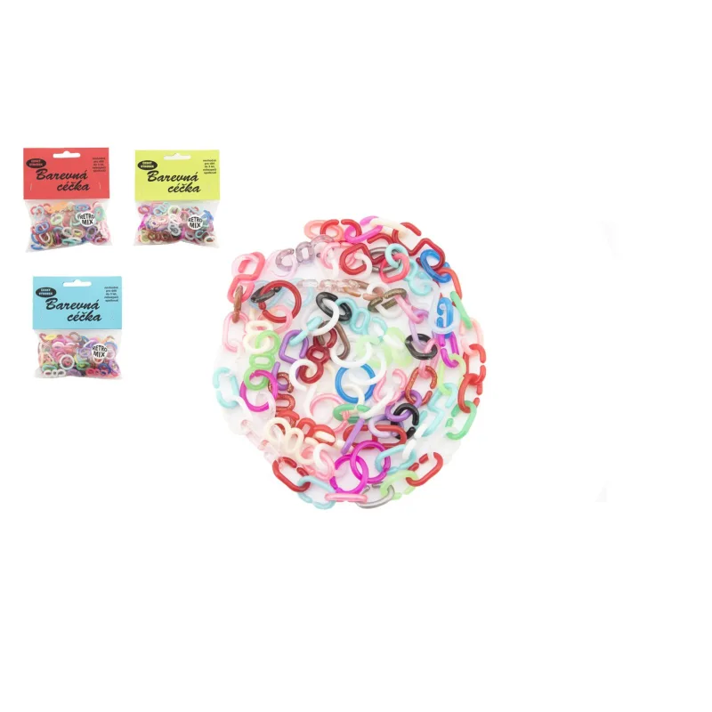 Céčka farebné 25g retro mix plast v sáčku 10x11cm