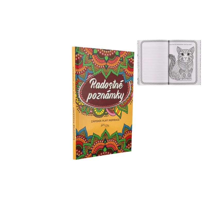 FONI Book Zápisník/blok Radostné poznámky - Zápisník plný inšpirácie 15x21cm