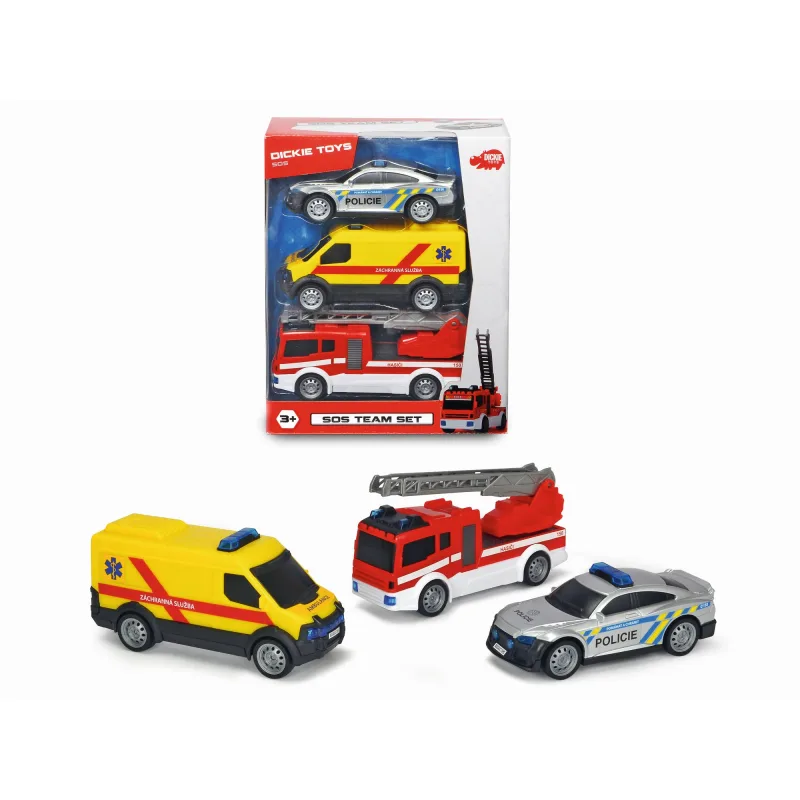 Dickie SOS Team Set 3 ks, česká verzia