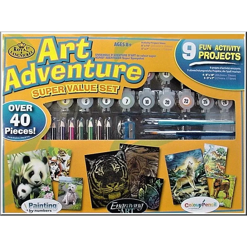 Art Adventure Velká sada malování - oranžová