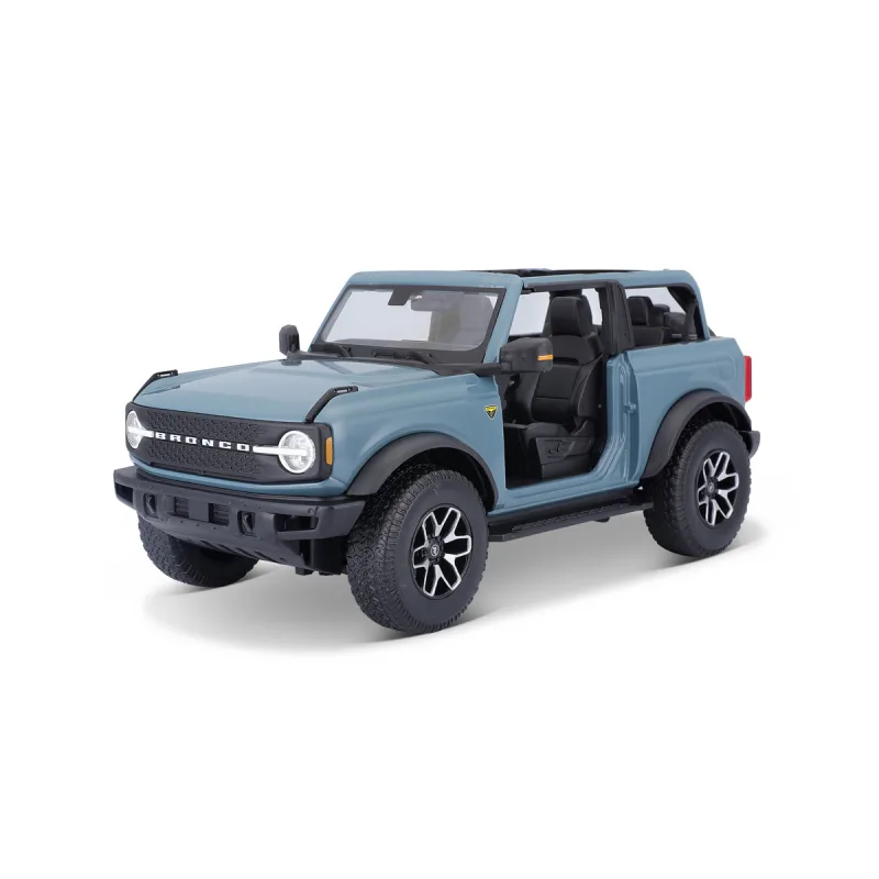Maisto - 2021 Ford Bronco Badlands (bez dverí), modrá, 1:18
