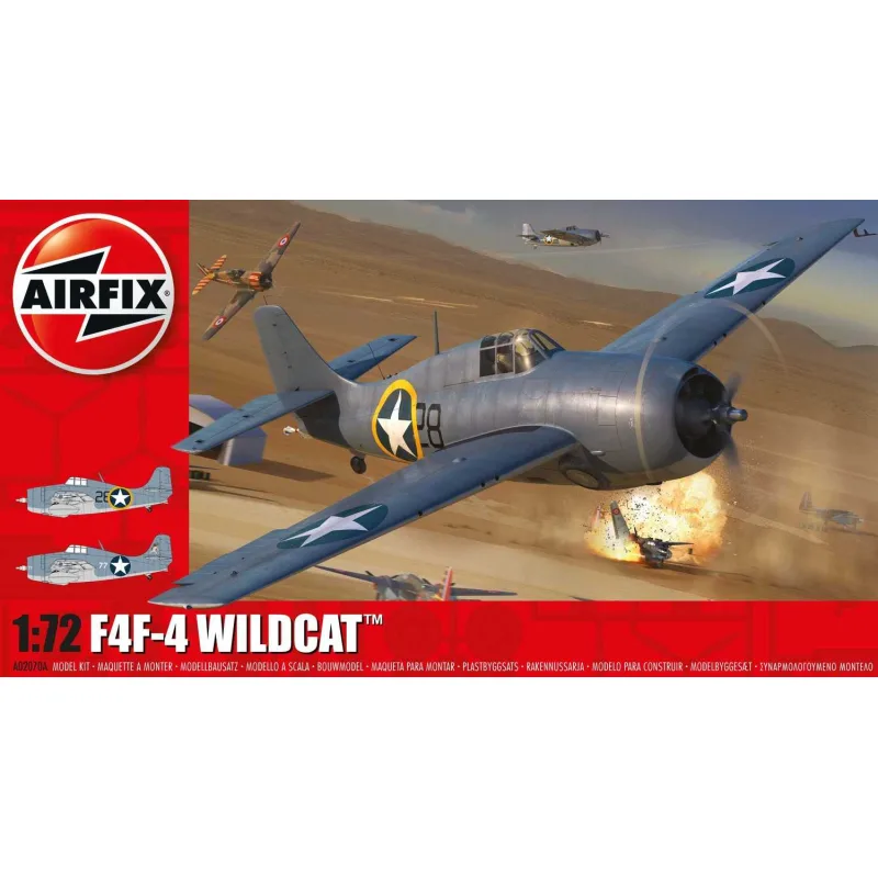 Airfix Classic Kit lietadlo A02070A - Grumman F4F-4 Wildcat (1:72)
