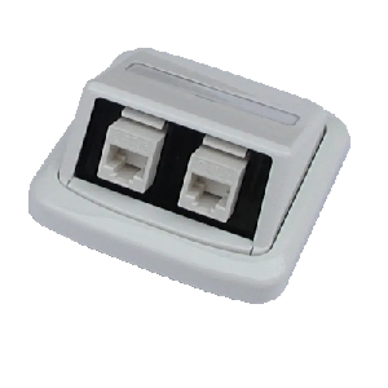 Dvojzásuvka ABB TANGO 2xRJ45 Cat5e UTP bílá 2420