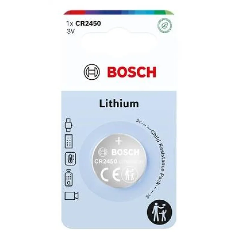 Bosch CR2450B1/ 00 Lithium (Blistr 1 ks) 444349,00