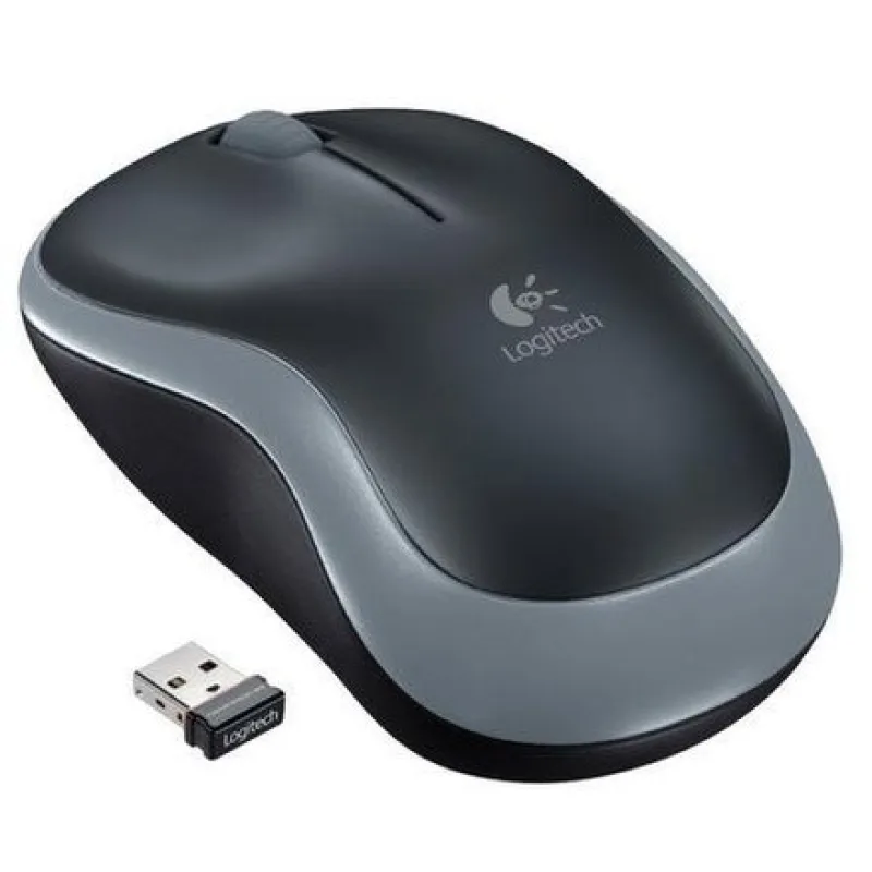 Logitech M185 - bezdrôtová myš - šedá