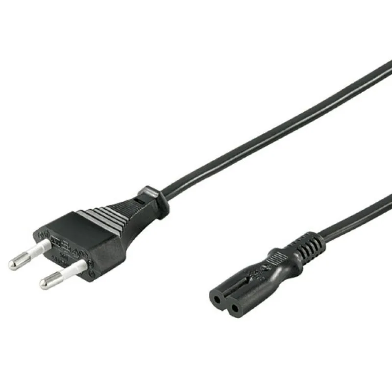 PremiumCord Kabel síťový 230V k magnetofonu 3m, černý kpspm3