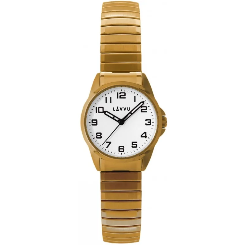 Dámske pružné hodinky Štokholm Small Gold LAVVU LWL5012