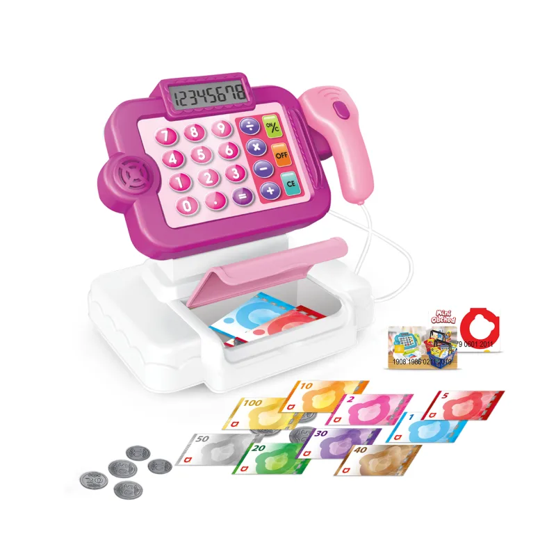 Rappa MINI OBCHOD - pokladňa slovenská s učením ako nakupovať - ružová