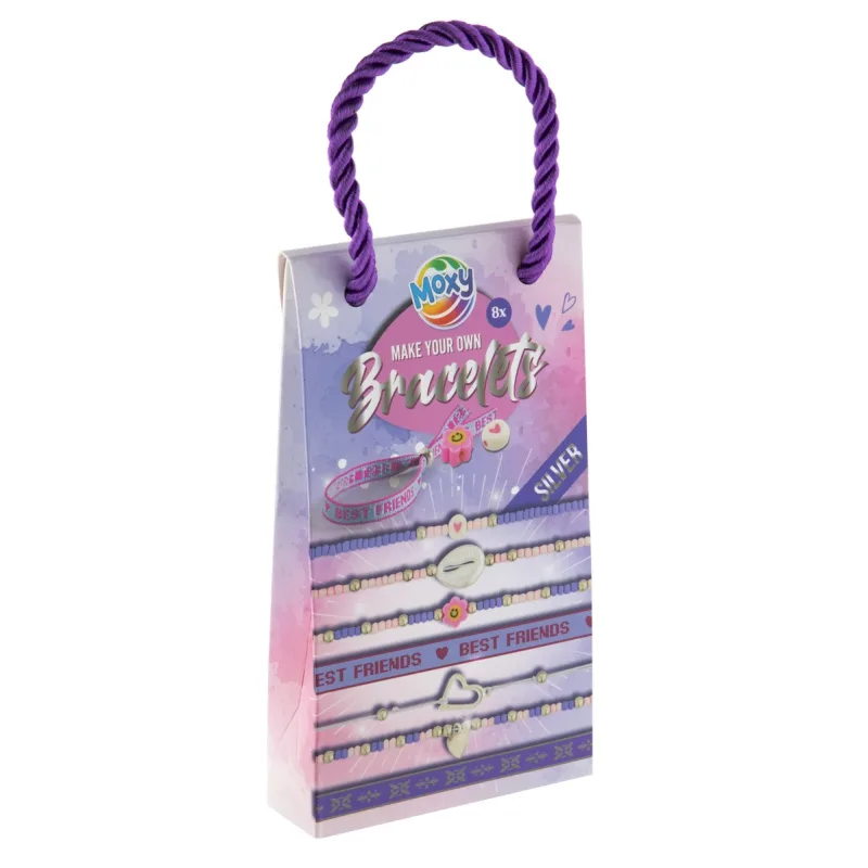 Rappa Kreativní set výroba náramků 8 kusů stříbrné