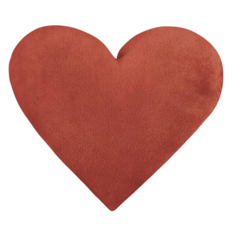 Bellatex Polštářek SRDCE, terra - 42x48 cm