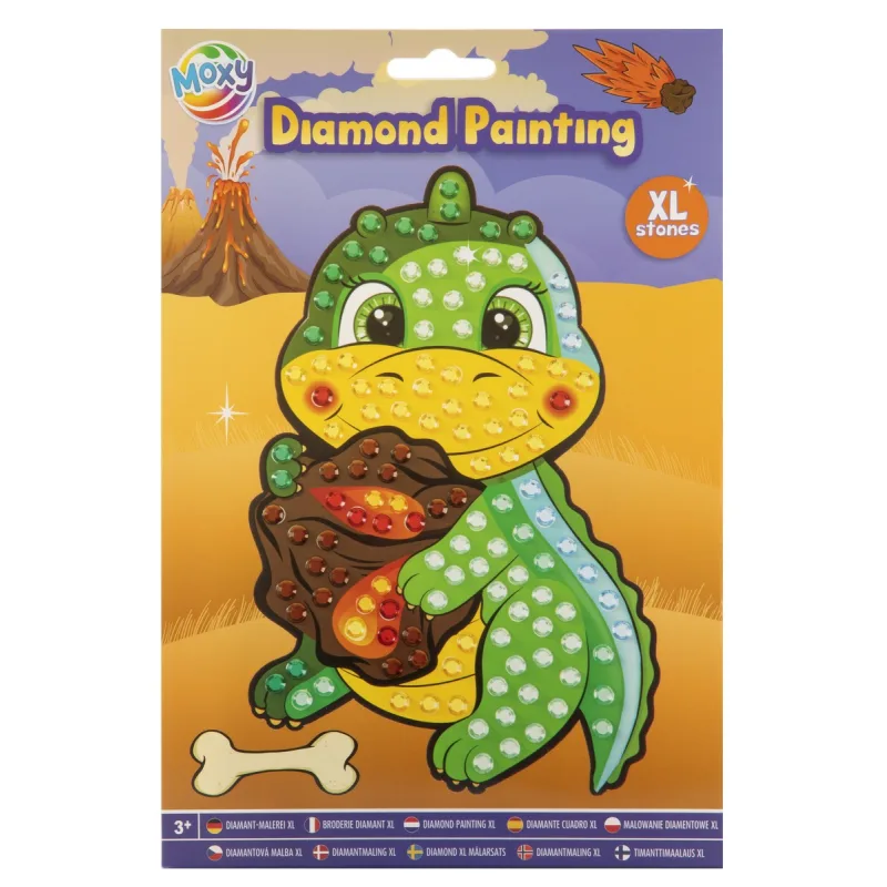 Rappa Kreativní set diamantové malování A5 velké XL kameny + pero, vosk, tácek