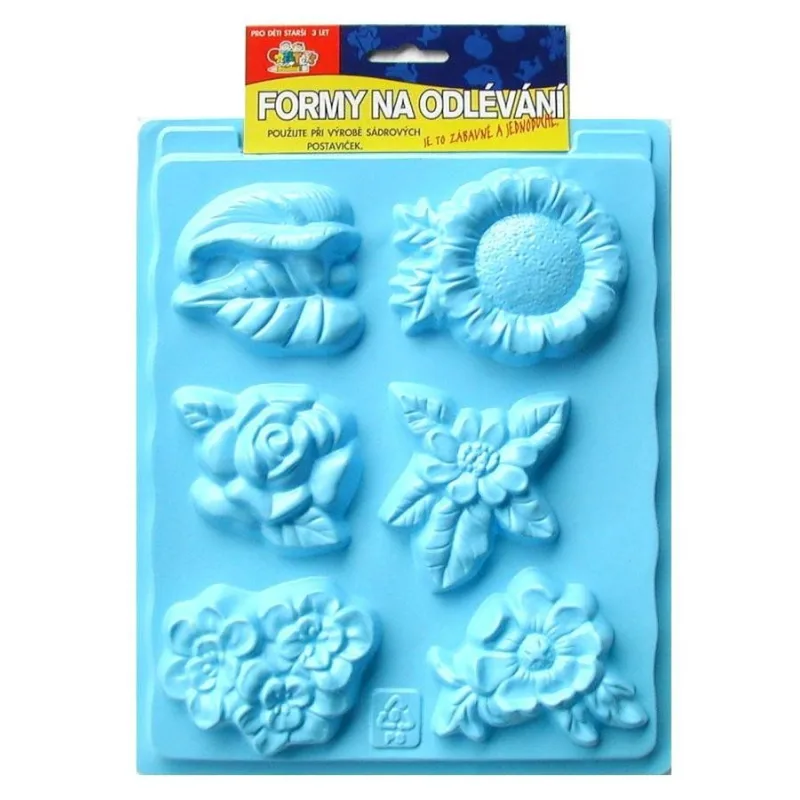 Formy na odlévání ze sádry, Květiny