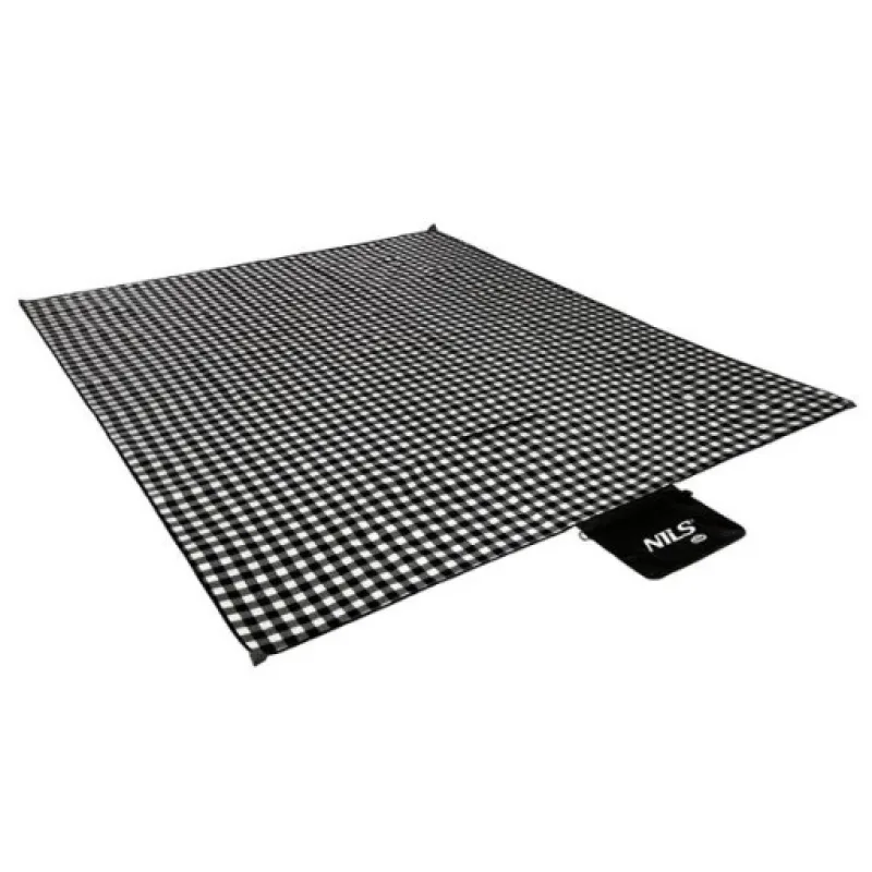 NILS CAMP NC2311 Pikniková deka 200x200 cm, černá