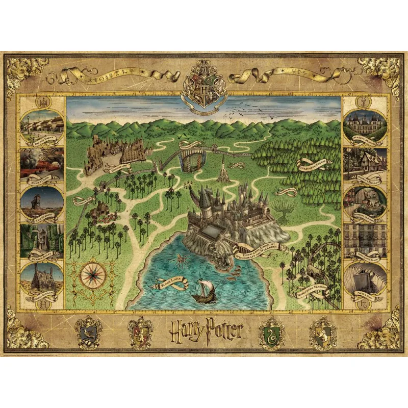 Ravensburger Harry Potter: Mapa Rokfortu 1500 dielikov