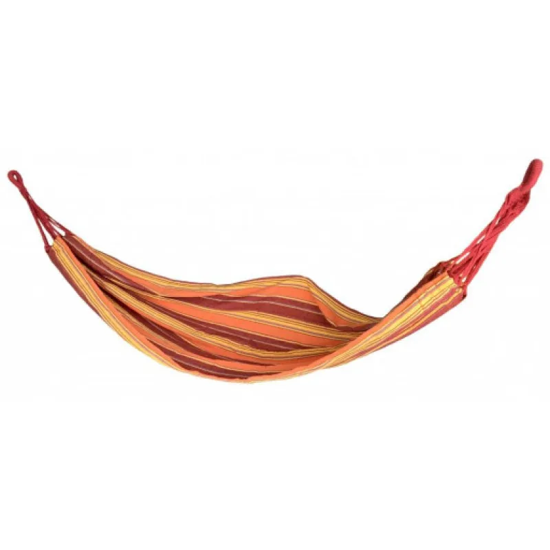 Houpací síť bez výztuhy 200x80 cm, Oranžová 120 kg