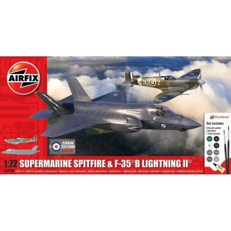 Airfix Gift Set lietadlo A50190 - 'Then and Now' Spitfire Mk.Vc & F-35B Lightning II (1:72)